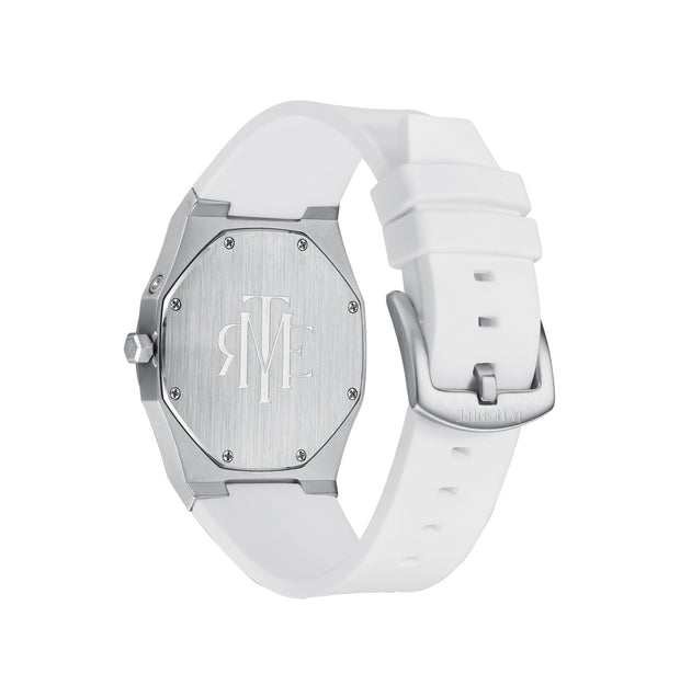White Robber Band Watch | White Rubber Wristwatches | LaMontre