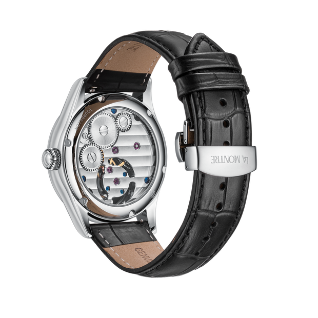 Leather Black Strap Watch | Sveston Leather Strap Watches | LaMontre