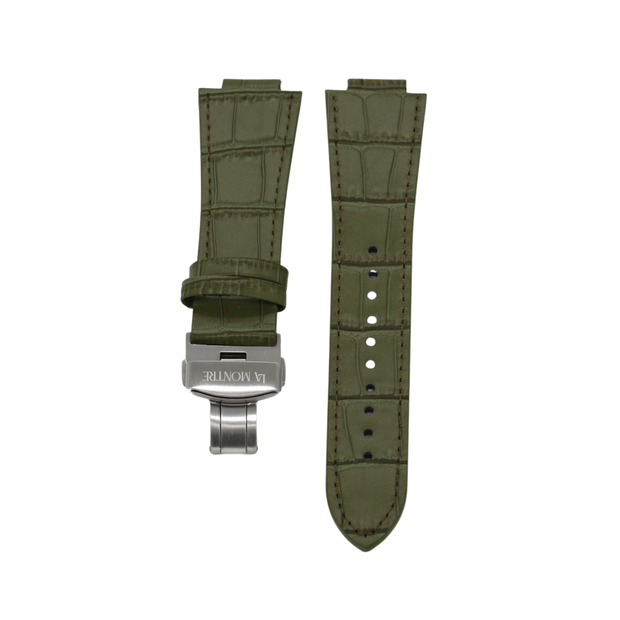 Mens Green Leather Strap Watch | Leather Strap Watch | LaMontre