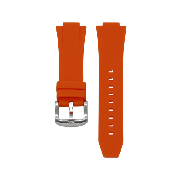 Mens Orange Rubber Strap Watch | Orange Rubber Strap Watch | LaMontre