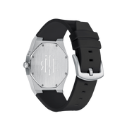 Black Rubber Strap Watch | Black Silicone Watch Strap | LaMontre